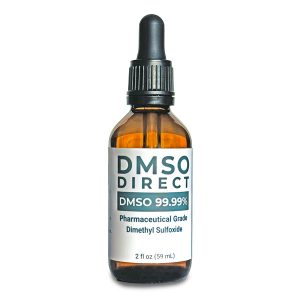 2 oz glass dropper bottle of DMSO Liquid 99.99% Pure Dimethyl Sulfoxide