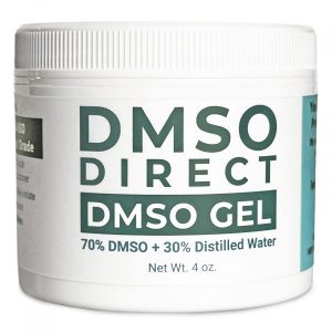 4 oz jar of DMSO Gel 70/30 with 70% 99.99% pure dimethyl sulfoxide (DMSO) and 30% distilled water.