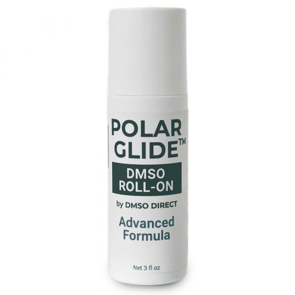 Polar Glide™ DMSO Roll-On advanced formula with hyaluronic acid, urea, and aloe vera - advanced formula by DMSO Direct.
