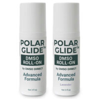 Polar Glide DMSO Roll-On 2-Pack (Unscented + Lavender)
