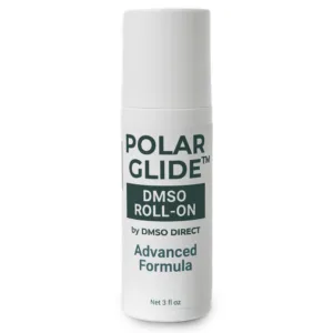 Polar Glide™ DMSO Roll-On advanced formula with hyaluronic acid, urea, and aloe vera - advanced formula by DMSO Direct.