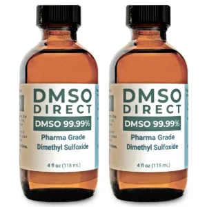 Pure DMSO 99.99% pharma-grade dimethyl sulfoxide 4 oz twin pack